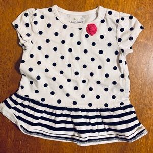 Jumping Beans Black and White Top